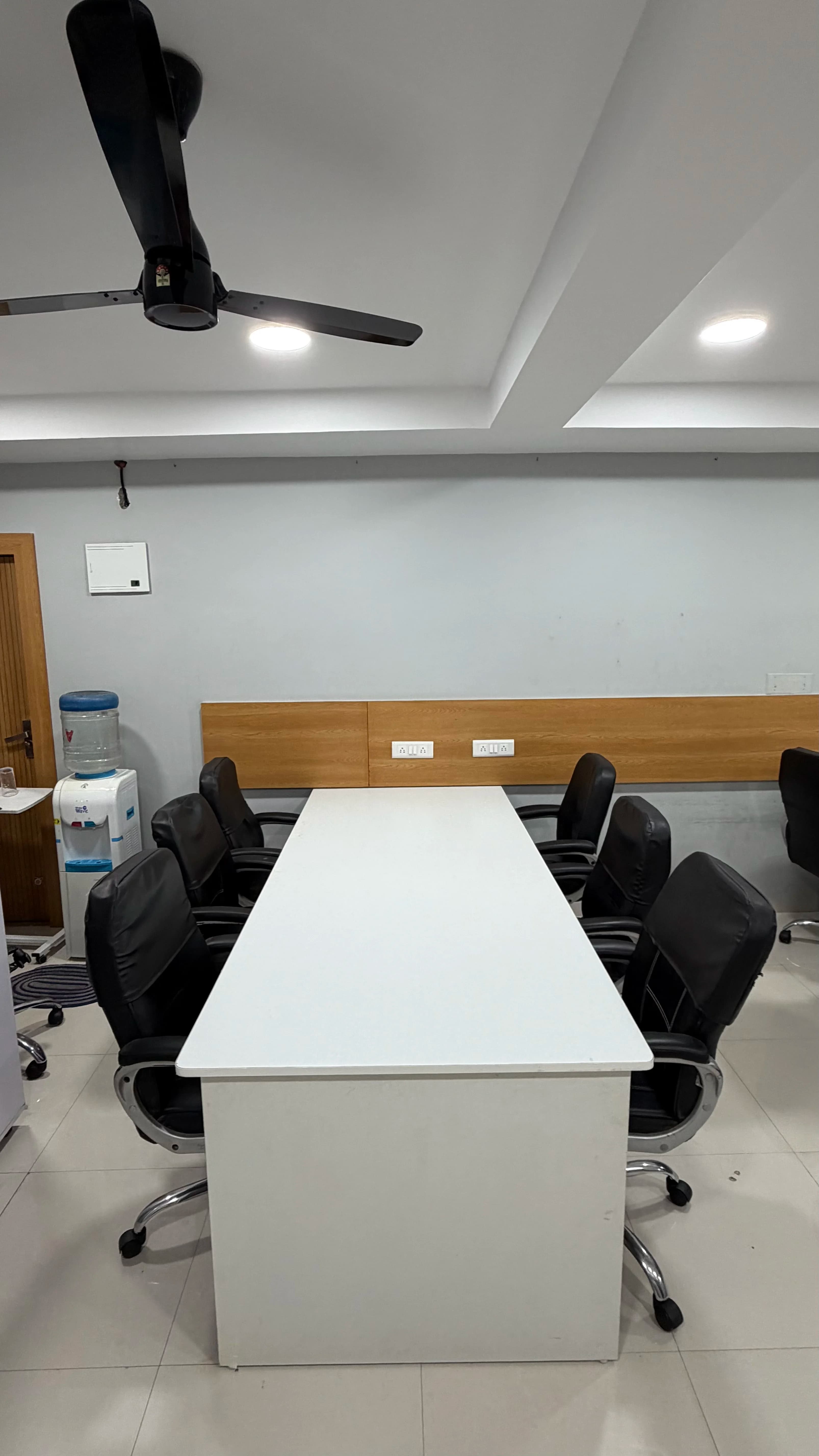 Bright coworking workspace